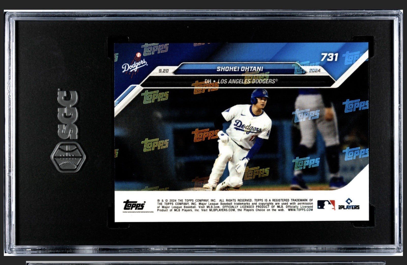 2024 Topps Now Shohei Ohtani Card #731 1st Ever 52/52 Club Card- GEM-MINT SGC 10