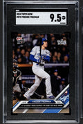 Freddie Freeman LA Dodgers 2024 MLB Topps NOW 5th Straight Game W/HR 870 SGC 9.5