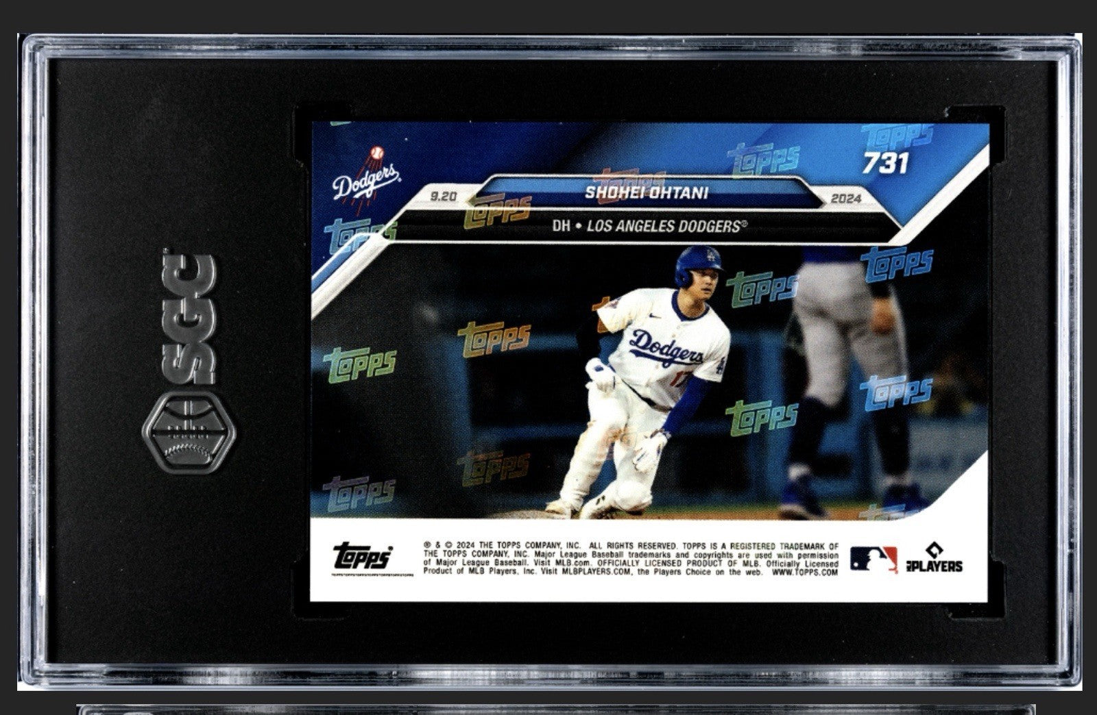 2024 Topps Now SHOHEI OHTANI #731 - History! 53/53 - Los Angeles DODGERS SGC 9.5