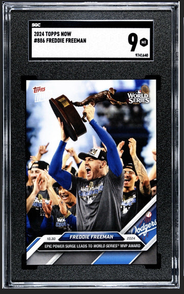 MVP AWARD! Freddie Freeman - 2024 MLB Topps NOW #886 Dodgers World Series SGC 9*