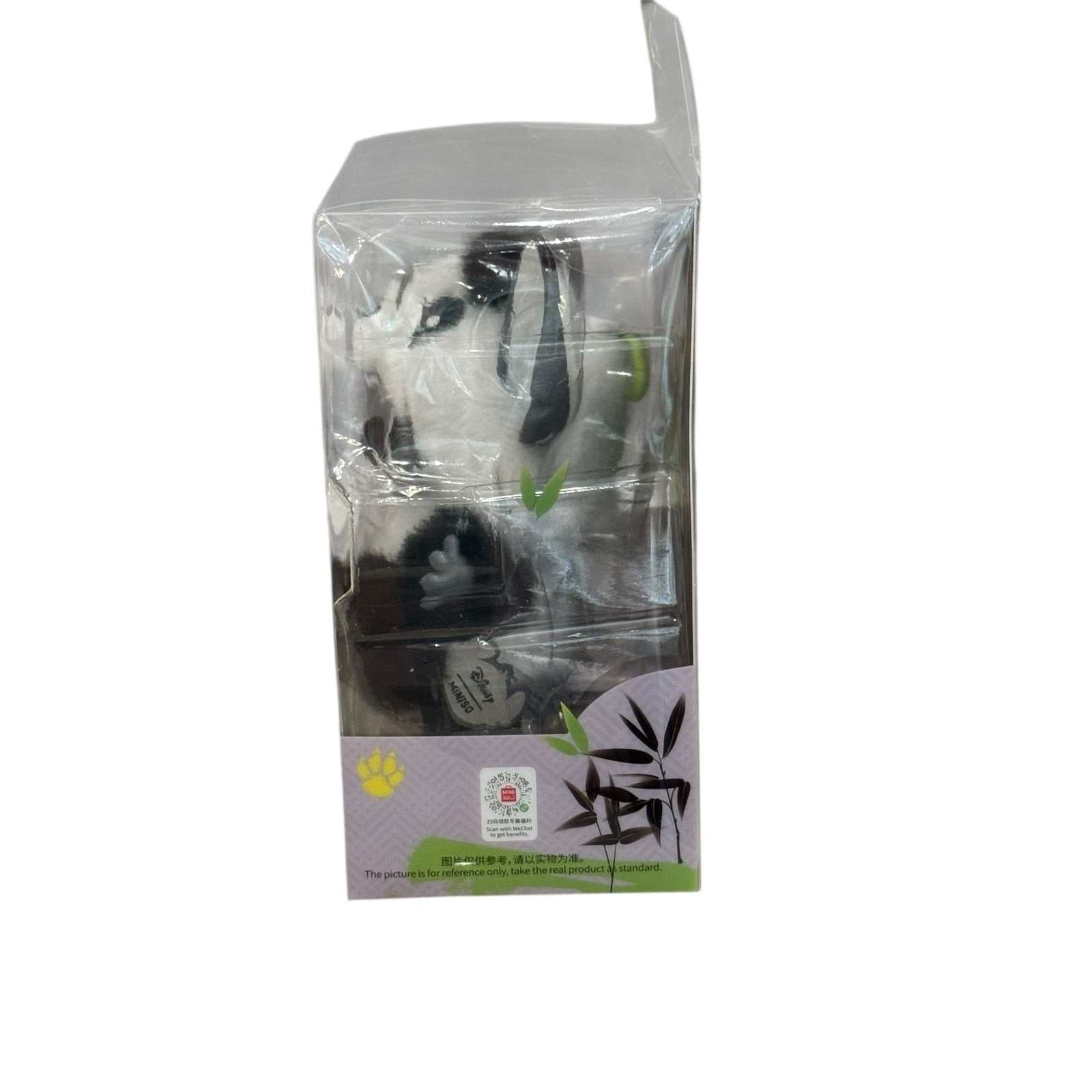 New-sealed Disney Stitch GenZ Panda limited edition vinyl plush figure by Miniso in original packaging with authenticity hologram
