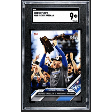 MVP AWARD! Freddie Freeman - 2024 MLB Topps NOW #886 Dodgers World Series SGC 9*