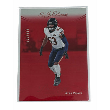 T.J. Edwards 2024 Panini Prestige Xtra Points Red /999 NFL Chicago Bears #53