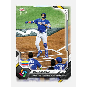ONLY 3073 Printed Ronald Acuña Jr 2026 Topps NOW 33 WBC Venezuela HR MLB Braves