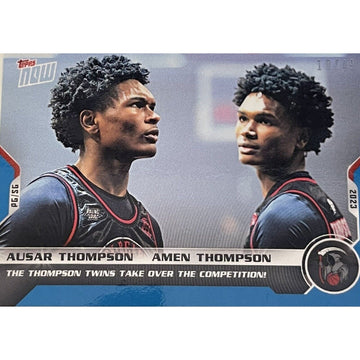 Amen Thompson RC /49 2023 Topps NOW OTE #50 Thompson Twins Take Over Competition