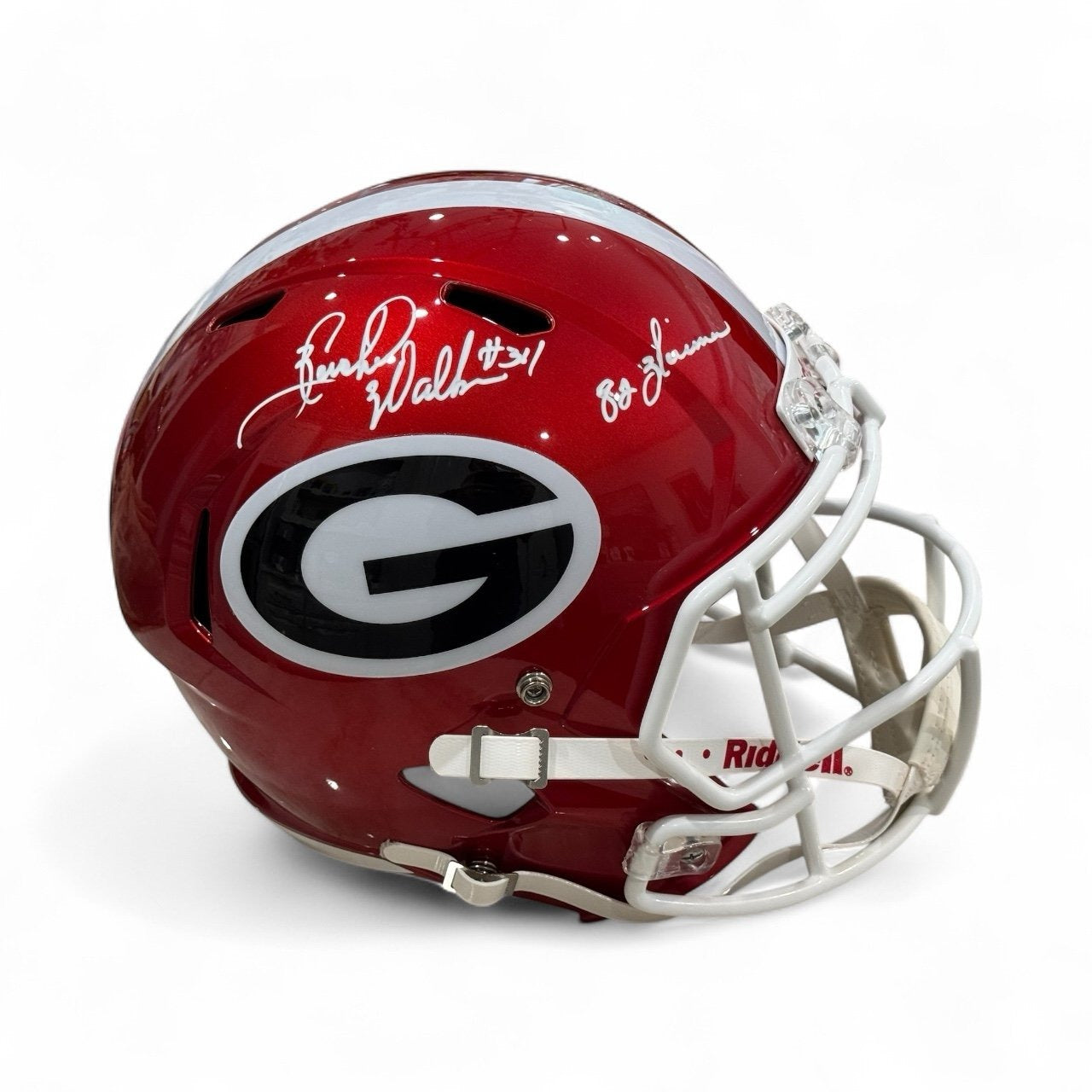 Herschel Walker Signed* Georgia Riddell Helmet Beckett WIT *82 Heisman* UGA Dogs