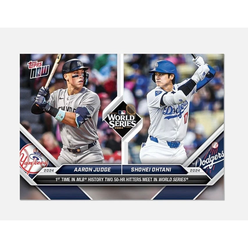 Shohei Ohtani Topps NOW Shohei Ohtani & Aaron Judge SPECIAL 2024 Topps NOW 863 MLB WS Yankees Dodgers