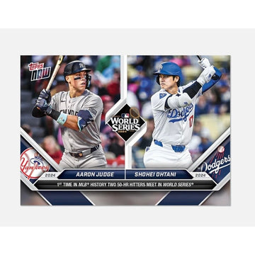 Shohei Ohtani & Aaron Judge SPECIAL 2024 Topps NOW #863 MLB WS Yankees Dodgers