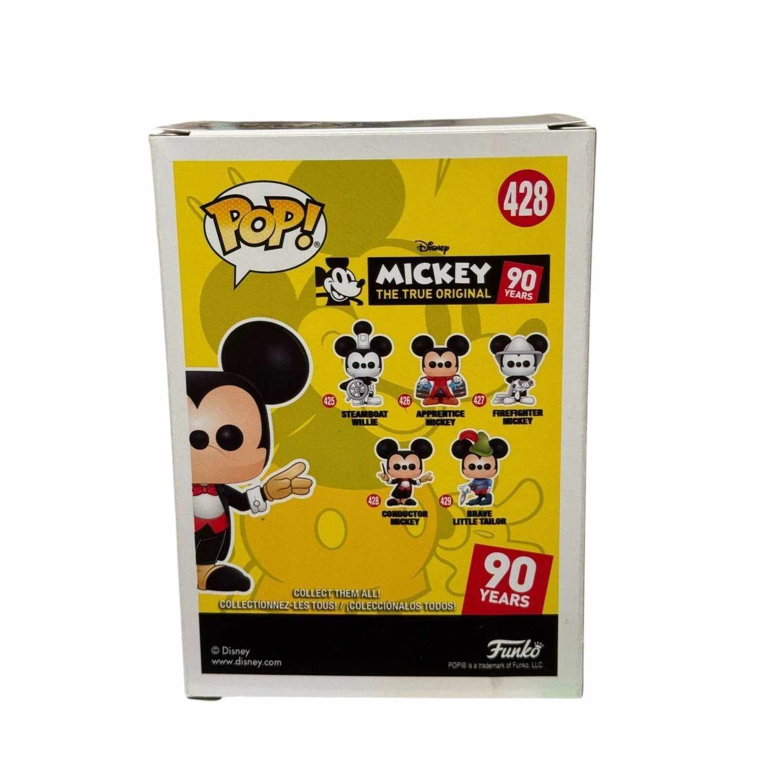 Conductor Mickey Funko Pop 428 Disney 90 Years Anniversary Edition in box