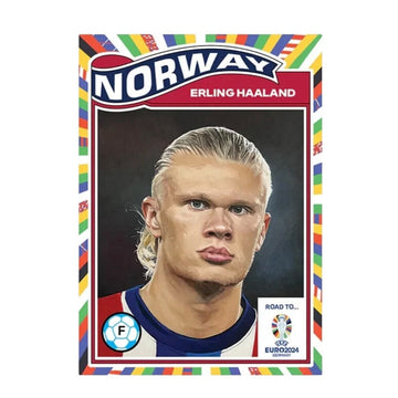 3143 Printed Erling Haaland 2024 Topps UEFA EURO Living Set #003 Norway NM