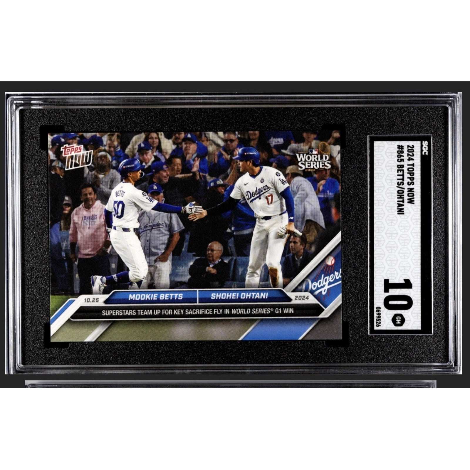 Superstars Team UP Shohei Ohtani Mookie Betts 2024 Topps Now Card #865 SGC 10