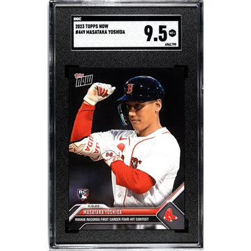 Limited Edition 2023 Topps Now Masataka Yoshida Boston Red Sox rookie card graded 9.5
