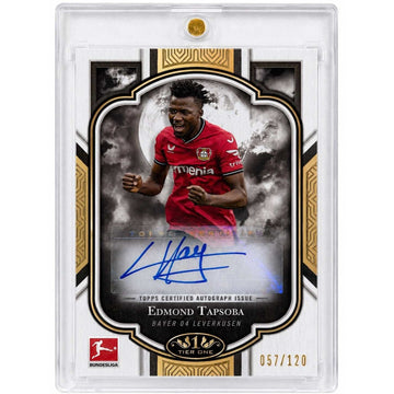 /120 Edmond Tapsoba Auto NM 2022-23 Topps Tier One Bayer Leverkusen Fifa Cup