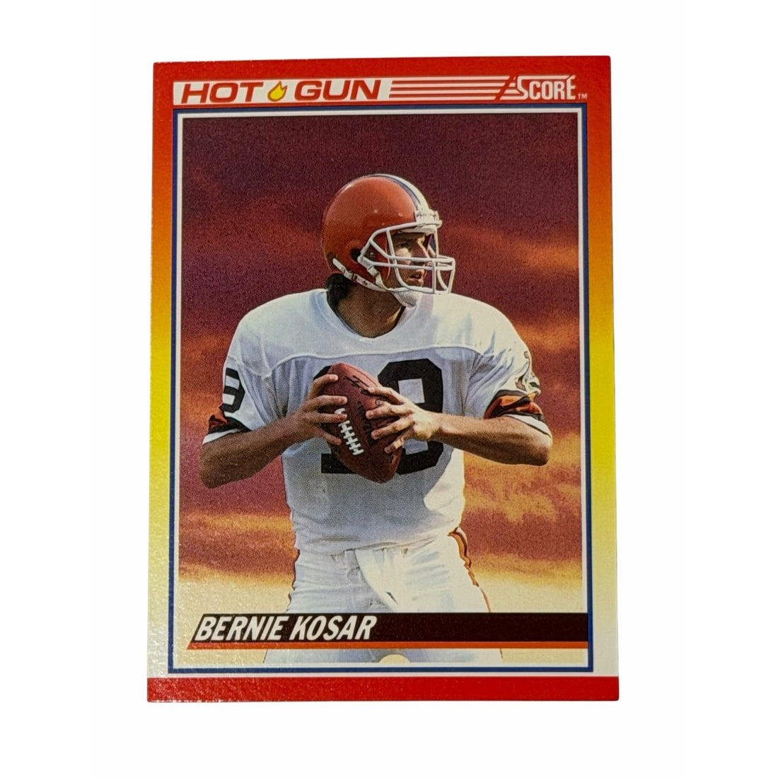 Vintage Bernie Kosar NFL Cleveland Browns Vintage Bernie Kosar NFL Cleveland Browns Hot Gun 1990 Score 319