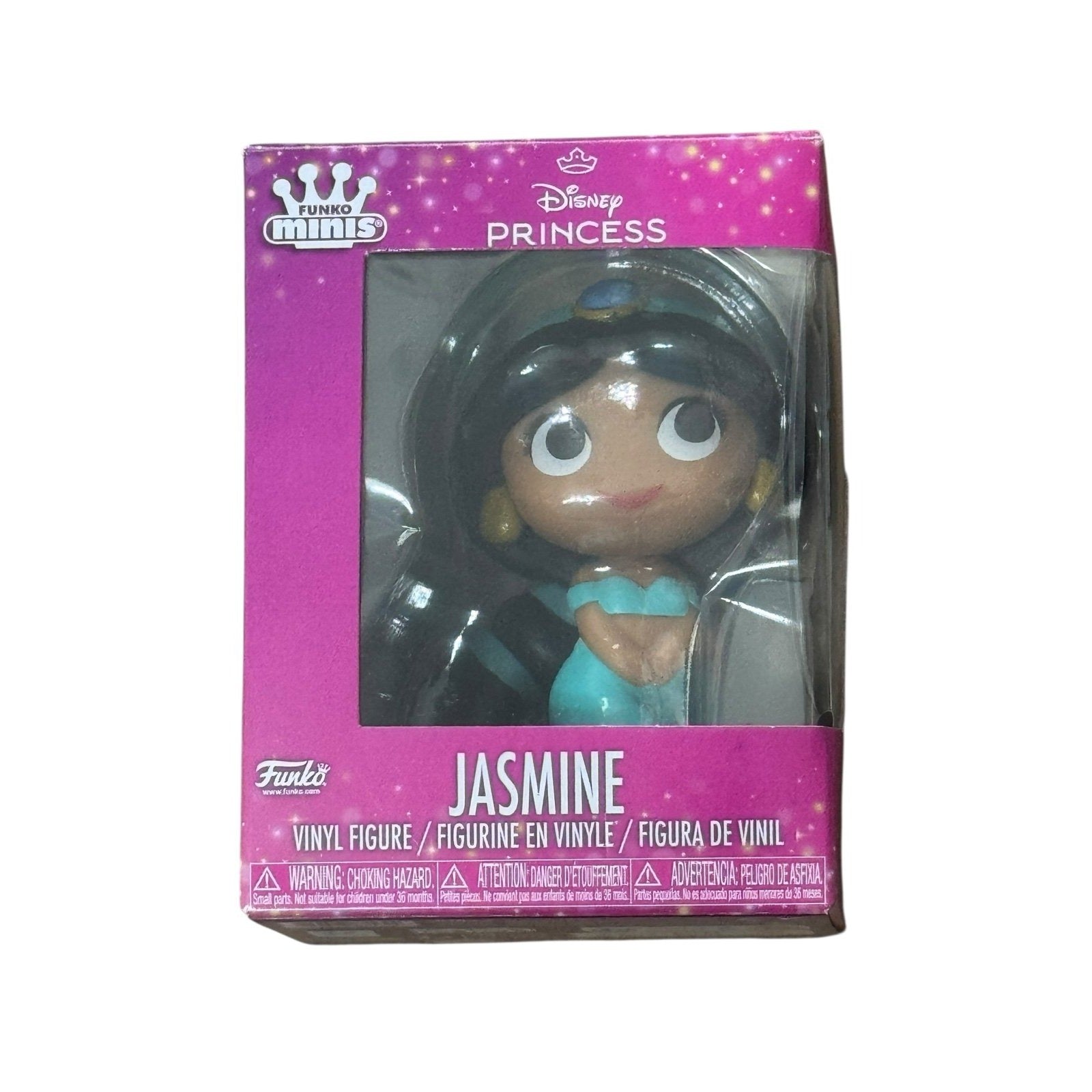 Sealed SMALL Funko Minis Disney Princess Jasmine Aladdin vinyl figure in pink packaging