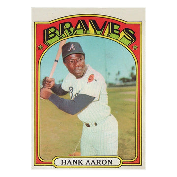 Hank Aaron 1972 Topps #299 MLB Atlanta Braves Vintage G Raw Baseball Card