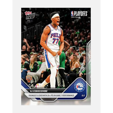 ONLY 4054 Printed VJ Edgecombe RC 2025-26 NBA Topps NOW® Card 289