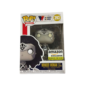 Funko Pop Wonder Woman Black Lantern #393 Glow-in-the-Dark Amazon Exclusive vinyl figure in sealed packaging