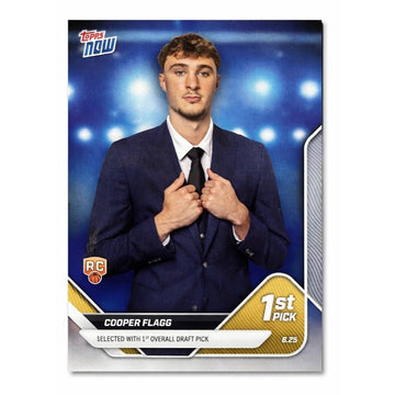 Cooper Flagg RC 2025 Topps Now NBA #6 1st Pick Dallas Mavericks Rookie