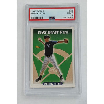 Derek Jeter RC 1993 Topps Draft Pick #98 PSA 9 Yankees HOF Rookie