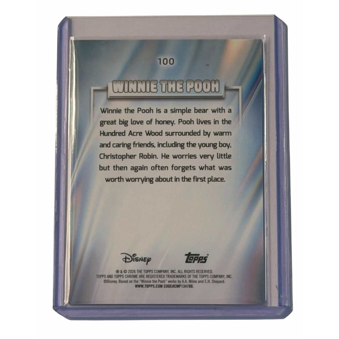 2026 Topps Chrome Disney Winnie the Pooh #100 NM Trading Card Classic Character