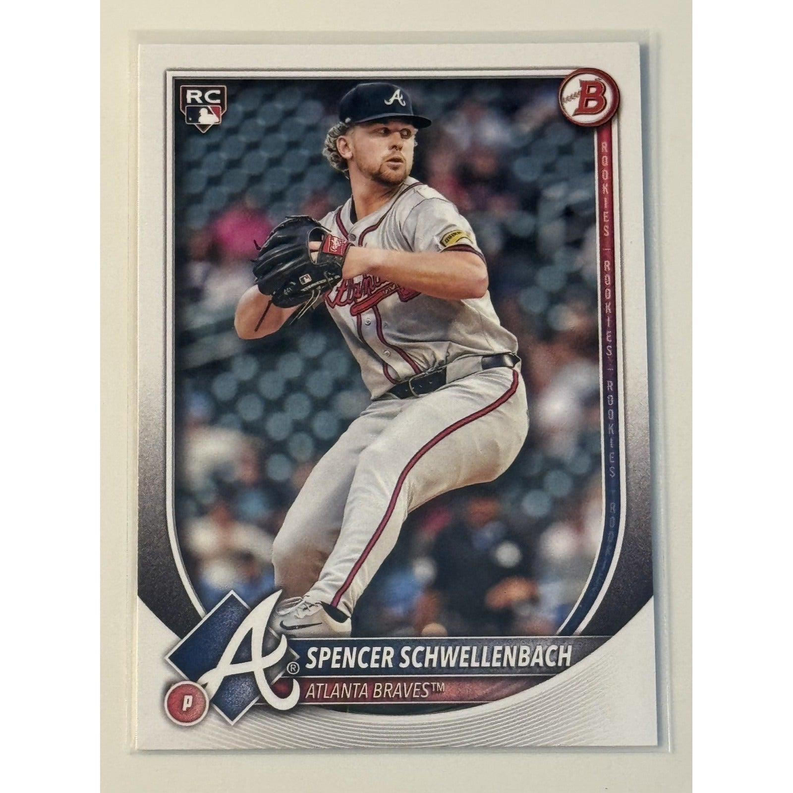 2025 Bowman Spencer Schwellenbach Rookie* MLB Atlanta Braves Card #78 Near Mint!