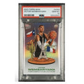 2023 Topps Now Victor Wembanyama Rookie Card PSA 10 GEM MT limited print with Eiffel Tower and flags design