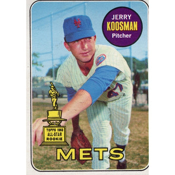 Jerry Koosman 1969 Topps #90 MLB New York Mets Vintage VG Raw Baseball Card