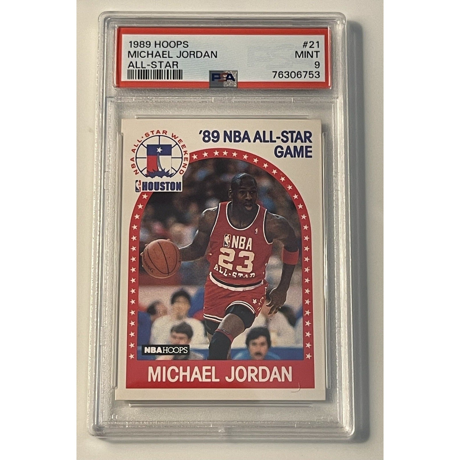 1989-90 NBA Hoops Michael Jordan All-Star #21 PSA 9 MINT - NBA Chicago Bulls HOF