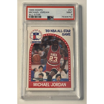 1989-90 NBA Hoops Michael Jordan All-Star #21 PSA 9 MINT - NBA Chicago Bulls HOF