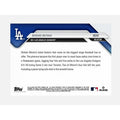2025 Topps Now Shohei Ohtani World Series record 9 times on base MLB Dodgers card #906