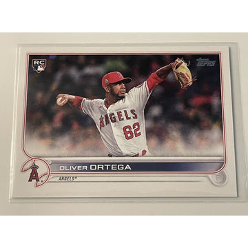 2022 Topps Series 2 Oliver Ortega RC - MLB Rookie - Los Angeles Angels Card #554