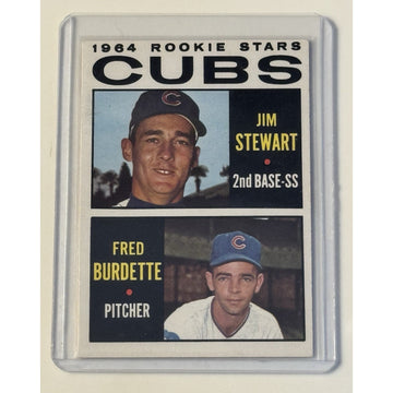 1964 Topps Baseball Rookie Stars Jim Stewart / Fred Burdette RC MLB Chicago Cubs