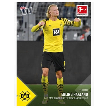 1512 Printed Erling Haaland 2021 Topps NOW Bundesliga #018 BVB NM Dortmund