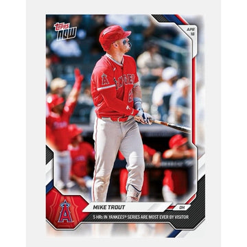 3881 Printed Mike Trout 2026 MLB Topps NOW Card #91 MLB Angels Record HR Series