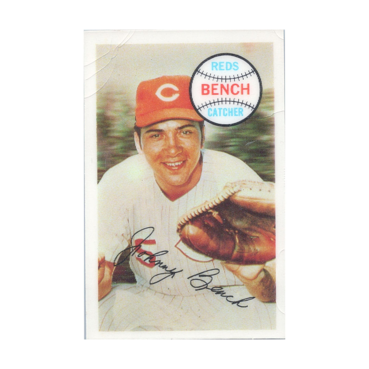 Johnny Bench 1970 Kellogg's 3-D Super Stars #58 Cincinnati Reds HOF Card - front