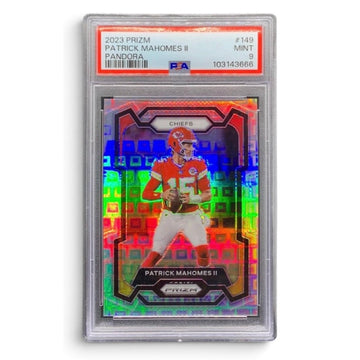Patrick Mahomes II Silver Prizm /400 Pandora SP Chiefs Card #149 PSA 9