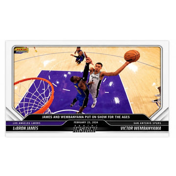 5496 Printed LeBron James Victor Wembanyama 2023-24 Panini Instant #371