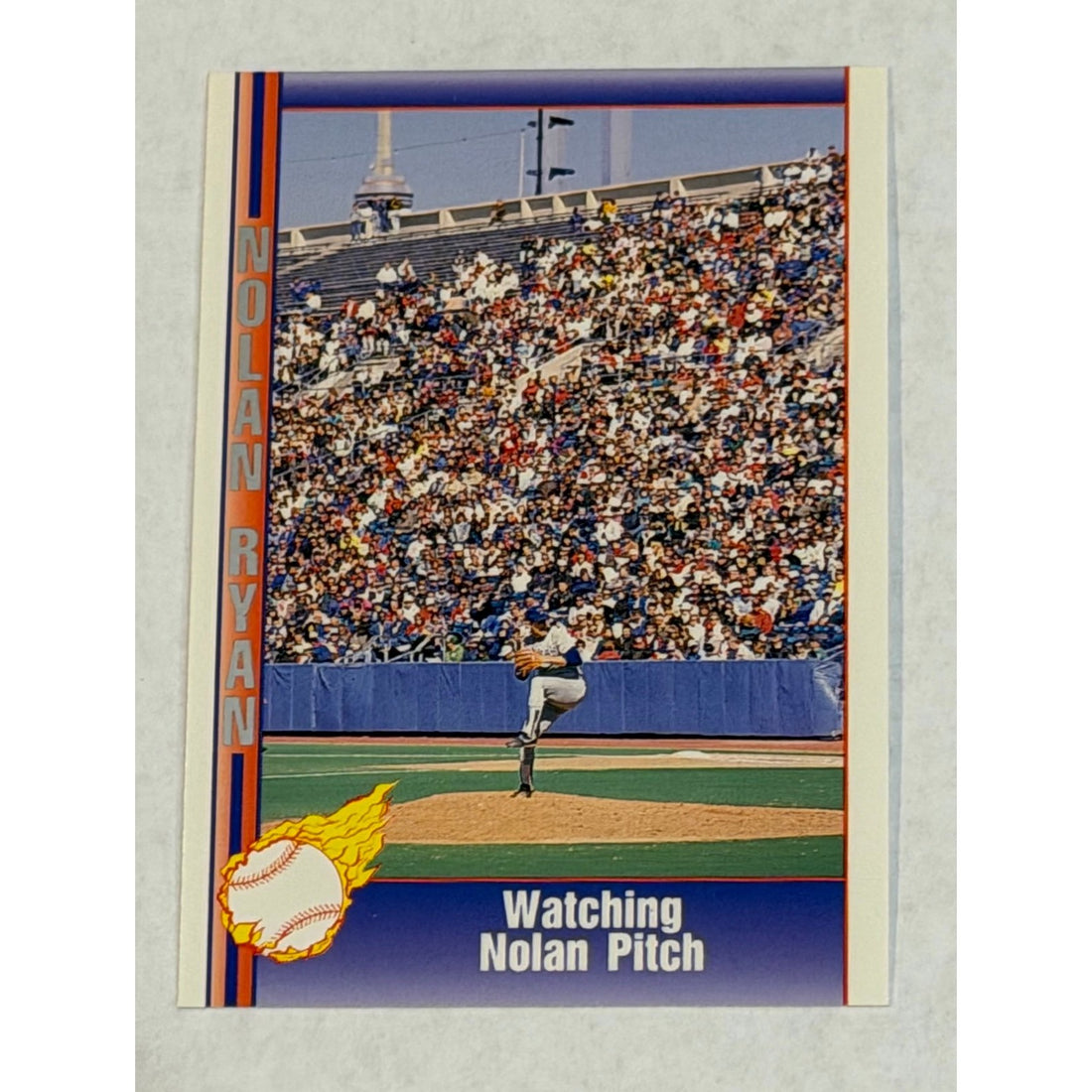 Vintage Nolan Ryan 1991 Pacific 102 Vintage Nolan Ryan 1991 Pacific 102 Watching Nolan Pitch MLB Texas Rangers