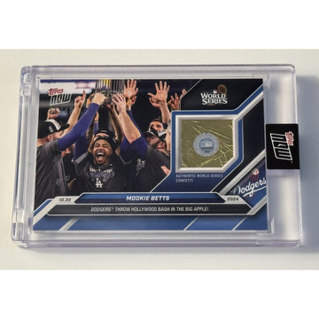 35/49* MOOKIE BETTS 2024 TOPPS NOW WORLD SERIES GAME-USED CONFETTI WSC-2A SEALED
