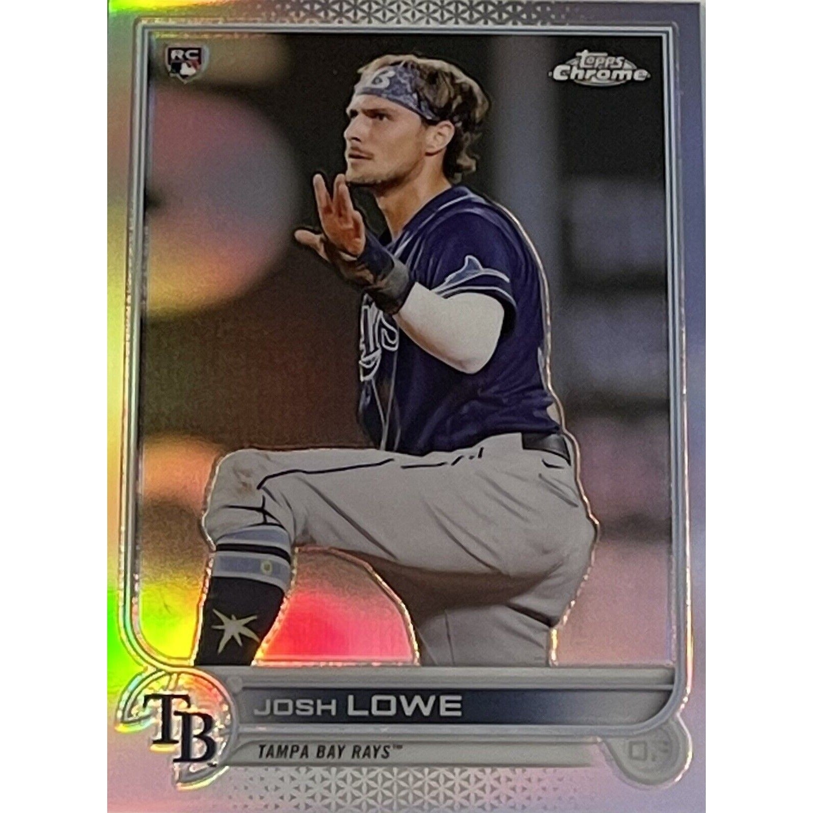 2022 Topps Chrome Josh Lowe* RC Refractor Baseball Card #83 - MLB Tampa Bay Rays