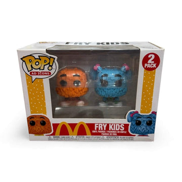 Funko Pop Fry Kids 2-Pack McDonald's Ad Icons Orange Cyan vinyl figures in box