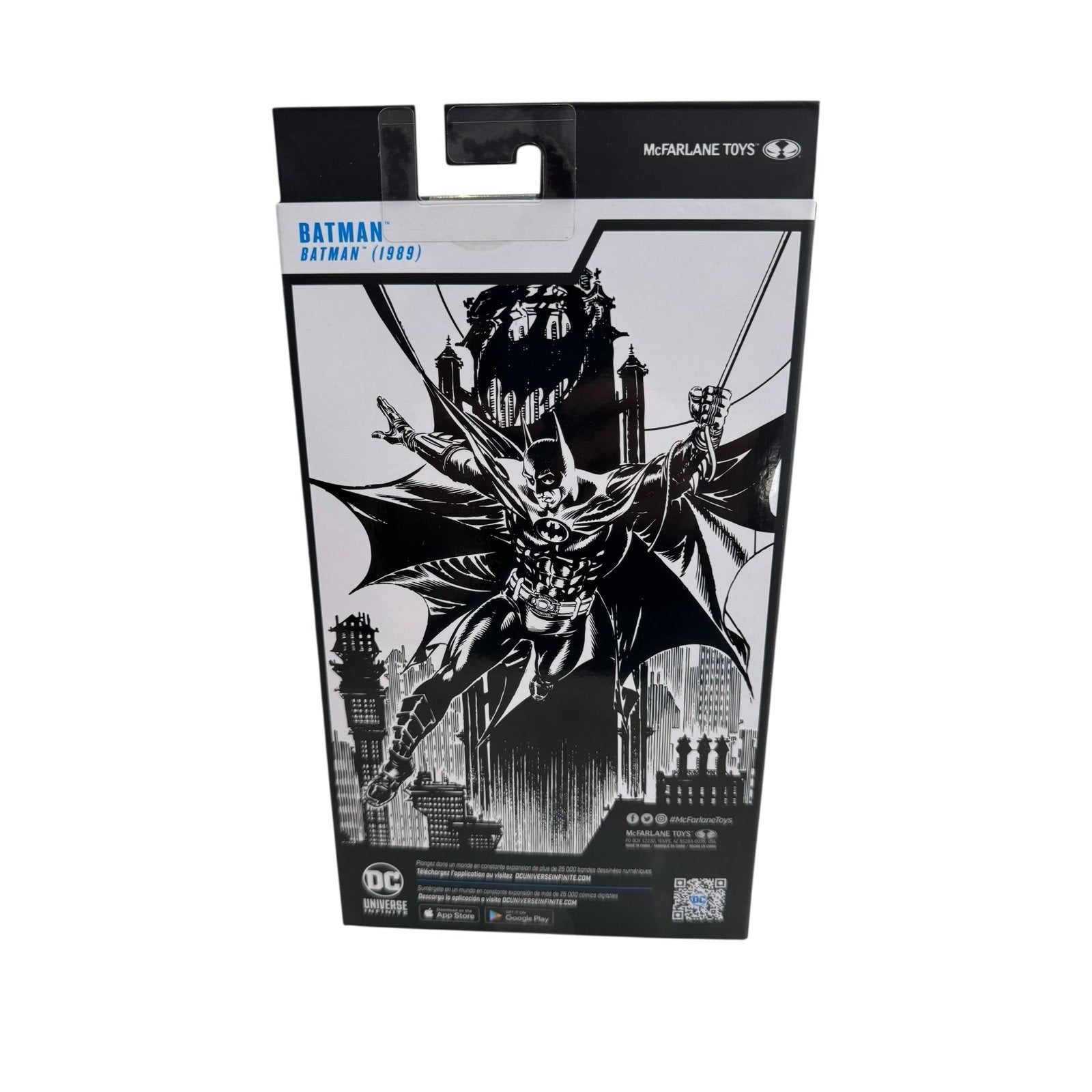 SEALED McFarlane DC Multiverse Batman Platinum Edition Bronze Variant figure packaging front with black and white comic art