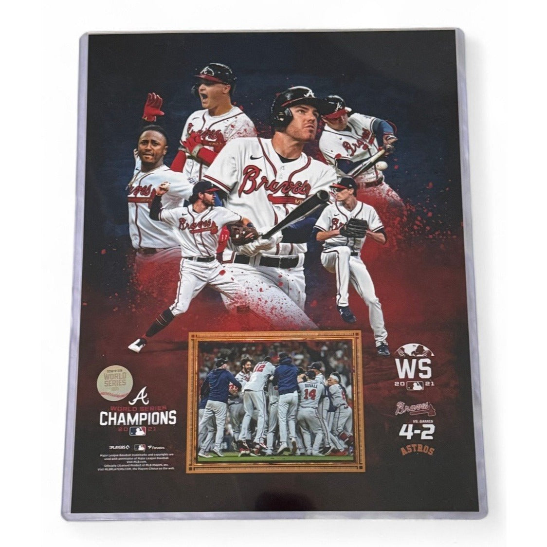Atlanta Braves 2021 World Series Champs Mint Poster Team Celebration Fanatics!