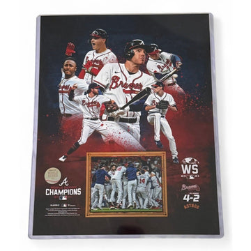 Atlanta Braves 2021 World Series Champs Mint Poster Team Celebration Fanatics!