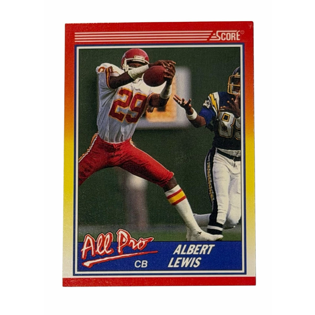 Vintage Albert Lewis NFL Kansas City Vintage Albert Lewis NFL Kansas City Chiefs 1990 Score All Pro 568 Card