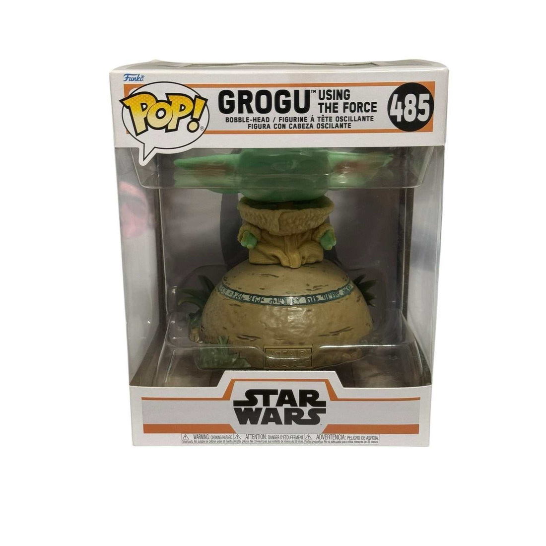Funko Pop Star Wars Grogu Using the Force #485 Mandalorian figure in packaging