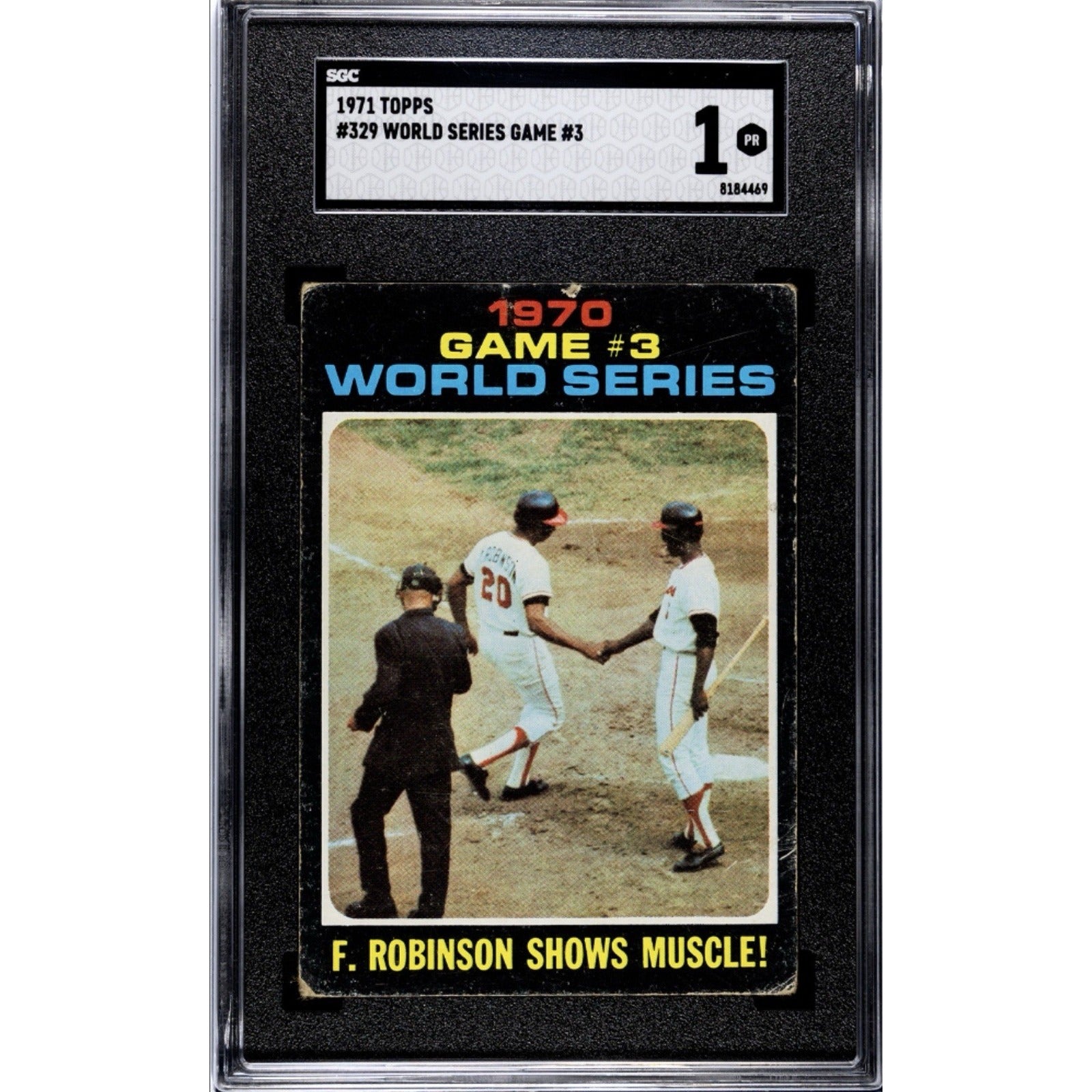 1971 Topps MLB World Series Game 3 SGC 1 Card #329 - 54 HOF Players In This Set!