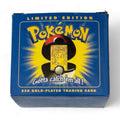 Vintage 1999 Pokémon Pikachu 23K gold-plated trading card sealed Burger King promo box